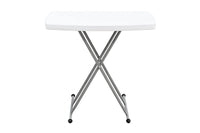 Mesa MODAMOB Plegable con ajuste de altura: base de la mesa 76cmx50cm. 3 niveles de altura: 70.5cm, 61cm, 46.5cm