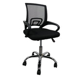 Silla gerencial MODAMOB, modelo EVEREST, respaldo de malla, reposabrazos, piston de gas C3 120Kg, base metalica con 5 ruedas, color negro