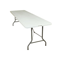 Mesa plegable MODAMOB FLEXBOARD 244, 2.440x760x740cm, calibre 25mm, 4.3cm grosor, blanco