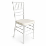 Silla MODAMOB, modelo Tiffany, color perla, 89.5 x 38 x 38cm, 3.33 kg, incluye asiento acolchado de regalo