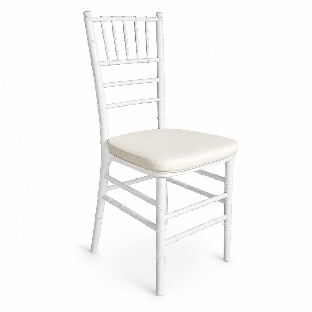 Silla MODAMOB, modelo Tiffany, color perla, 89.5 x 38 x 38cm, 3.33 kg, incluye asiento acolchado de regalo