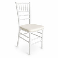 Silla MODAMOB, modelo Tiffany, color perla, 89.5 x 38 x 38cm, 3.33 kg, incluye asiento acolchado de regalo