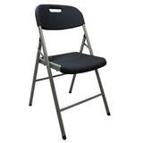 Silla MODAMOB, Modelo Titan Black, plegable reforzada, 52cm largo, 47.5cm ancho, 85cm alto, diametro tubo 25mm, color negro