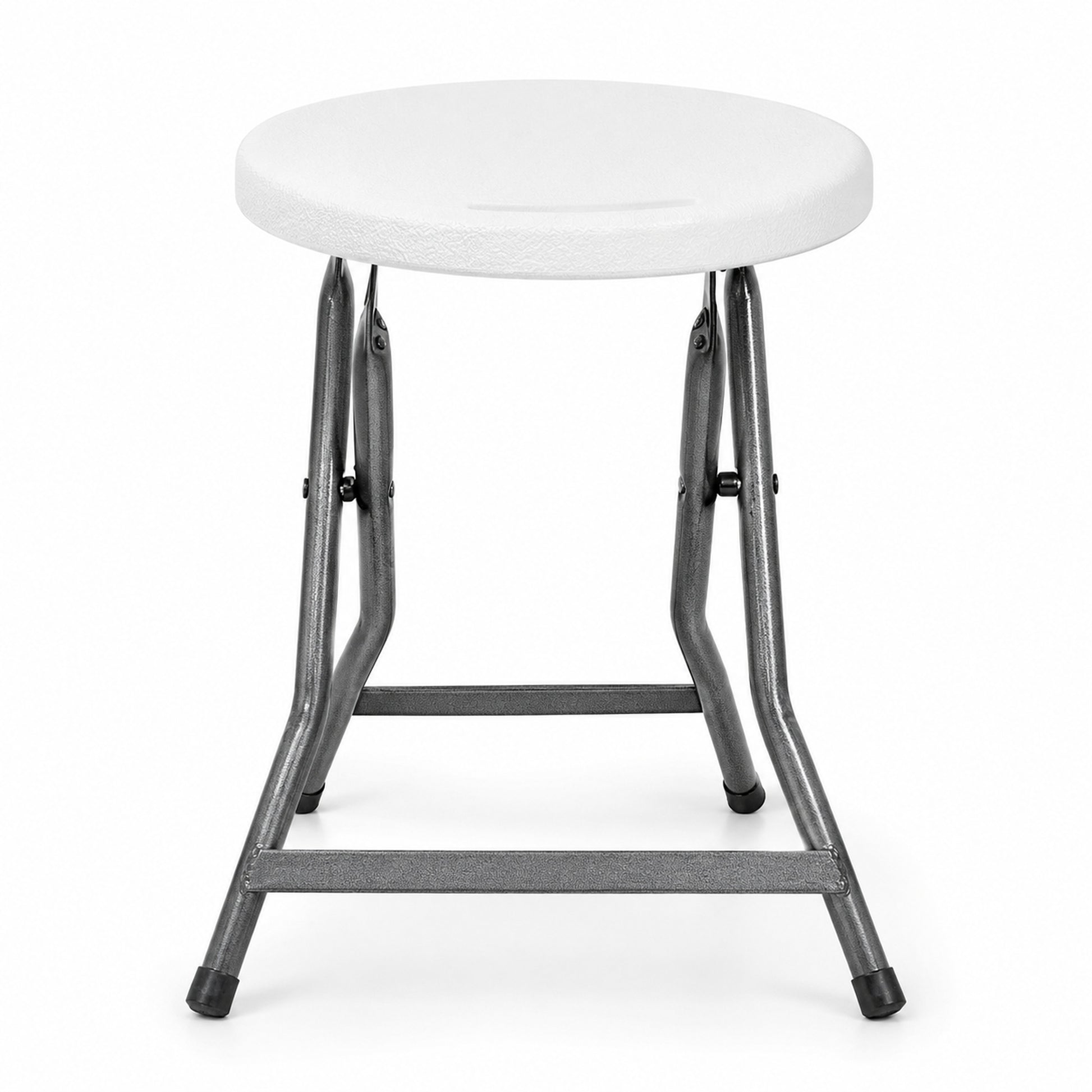 Banco MODAMOB plegable diametro 30cm, altura 46cm, blanco