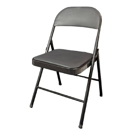 Silla MODAMOB metalica plegable acojinada modelo VC188, 45x45x88 CM, tubo 22x0.8 mm, soporta hasta 120kg, color negro