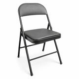 Silla MODAMOB metalica plegable acojinada modelo VC188, 45x45x88 CM, tubo 22x0.8 mm, soporta hasta 120kg, color negro