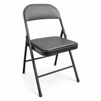 Silla MODAMOB metalica plegable acojinada modelo VC188, 45x45x88 CM, tubo 22x0.8 mm, soporta hasta 120kg, color negro