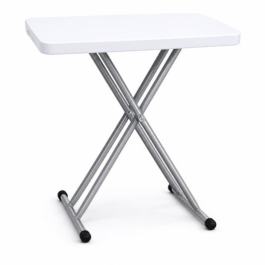 Mesa MODAMOB Plegable con ajuste de altura: base de la mesa 76cmx50cm. 3 niveles de altura: 70.5cm, 61cm, 46.5cm
