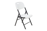 Silla MODAMOB Modelo Forza, plegable 57cm largo, 48cm ancho, 88cm altura, diametro tubo 25mm. Calibre 18, soporta 140 kg, Color Blanco
