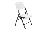 Silla MODAMOB Modelo Forza, plegable 57cm largo, 48cm ancho, 88cm altura, diametro tubo 25mm. Calibre 18, soporta 140 kg, Color Blanco