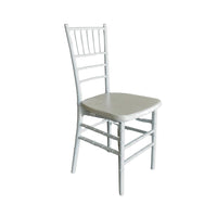 Silla MODAMOB, modelo Tiffany, color perla, 89.5 x 38 x 38cm, 3.33 kg, incluye asiento acolchado
