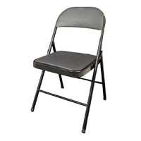 Silla MODAMOB metalica plegable acojinada modelo VC188, 45x45x88 CM, tubo 22x0.8 mm, soporta hasta 120kg, color negro