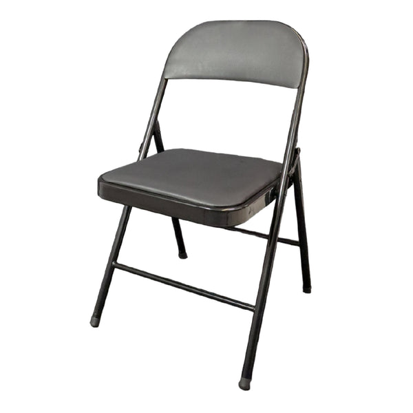 Silla MODAMOB metalica plegable acojinada modelo VC188, 45x45x88 CM, tubo 22x0.8 mm, soporta hasta 120kg, color negro