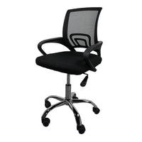 Silla gerencial MODAMOB, modelo EVEREST, respaldo de malla, reposabrazos, piston de gas C3 120Kg, base metalica con 5 ruedas, color negro
