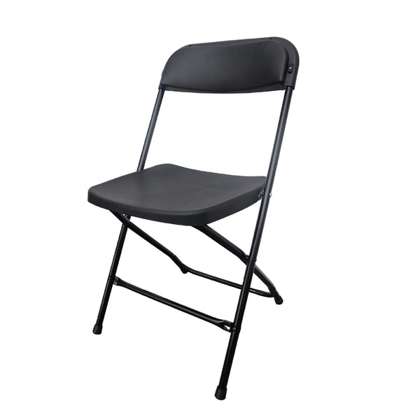 PACK de 10 Sillas plegables MODAMOB RAVEN, negras, Reforzadas, 47 x 45 x 82cm, tubo 19mm, calibre 18, hasta 120kg