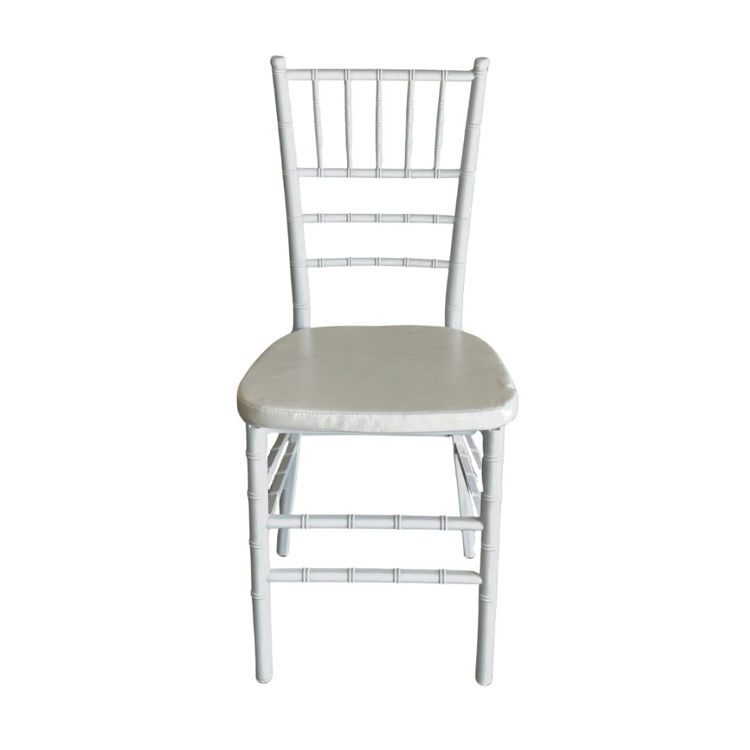 Silla MODAMOB, modelo Tiffany, color perla, 89.5 x 38 x 38cm, 3.33 kg, incluye asiento acolchado