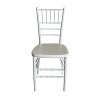 Silla MODAMOB, modelo Tiffany, color perla, 89.5 x 38 x 38cm, 3.33 kg, incluye asiento acolchado
