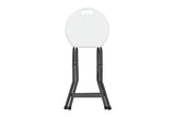 Banco MODAMOB plegable diametro 30cm, altura 46cm, blanco