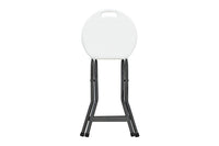 Banco MODAMOB plegable diametro 30cm, altura 46cm, blanco