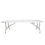 Mesa plegable MODAMOB FLEXBOARD 244, 2.440x760x740cm, calibre 25mm, 4.3cm grosor, blanco