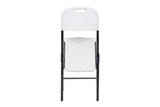 Silla MODAMOB Modelo Forza, plegable 57cm largo, 48cm ancho, 88cm altura, diametro tubo 25mm. Calibre 18, soporta 140 kg, Color Blanco