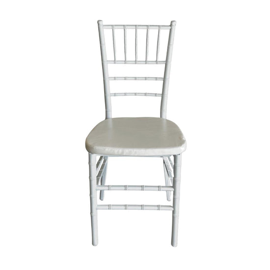 Silla MODAMOB, modelo Tiffany, color perla, 89.5 x 38 x 38cm, 3.33 kg, incluye asiento acolchado de regalo