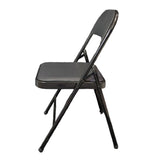 Silla MODAMOB metalica plegable acojinada modelo VC188, 45x45x88 CM, tubo 22x0.8 mm, soporta hasta 120kg, color negro