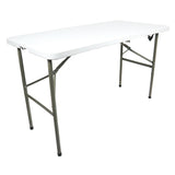 Mesa MODAMOB plegable, modelo Flex Board, 1.22 metros, altura 74cm, ancho 61cm, Color Blanco