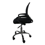 Silla gerencial MODAMOB, modelo EVEREST, respaldo de malla, reposabrazos, piston de gas C3 120Kg, base metalica con 5 ruedas, color negro