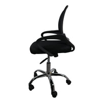 Silla gerencial MODAMOB, modelo EVEREST, respaldo de malla, reposabrazos, piston de gas C3 120Kg, base metalica con 5 ruedas, color negro