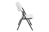 Silla MODAMOB Modelo Forza, plegable 57cm largo, 48cm ancho, 88cm altura, diametro tubo 25mm. Calibre 18, soporta 140 kg, Color Blanco