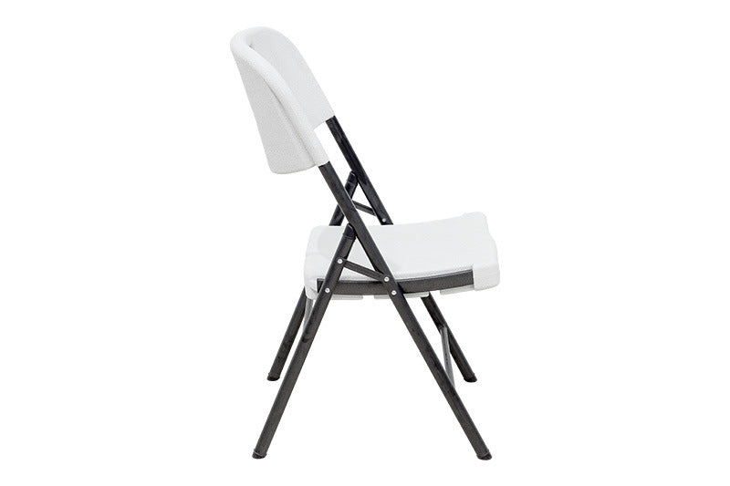 Silla MODAMOB Modelo Forza, plegable 57cm largo, 48cm ancho, 88cm altura, diametro tubo 25mm. Calibre 18, soporta 140 kg, Color Blanco