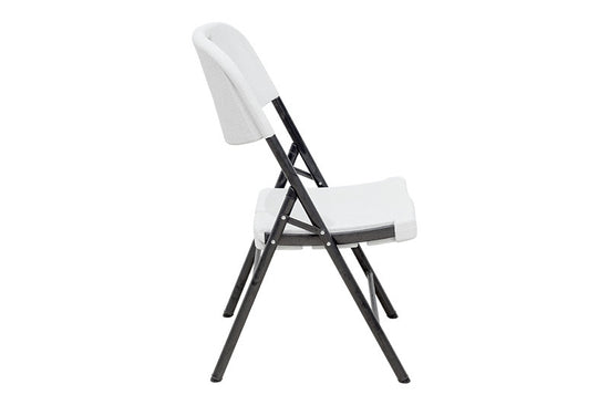 Silla MODAMOB Modelo Forza, plegable 57cm largo, 48cm ancho, 88cm altura, diametro tubo 25mm. Calibre 18, soporta 140 kg, Color Blanco