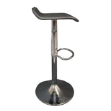 Bancos para barra MODAMOB, modelo NOCTIS, base cromada, piston nivelacion altura, 2 piezas, color negro