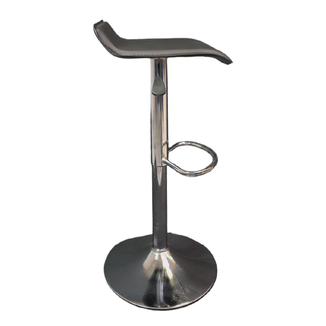 Bancos para barra MODAMOB, modelo NOCTIS, base cromada, piston nivelacion altura, 2 piezas, color negro