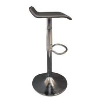 Bancos para barra MODAMOB, modelo NOCTIS, base cromada, piston nivelacion altura, 2 piezas, color negro