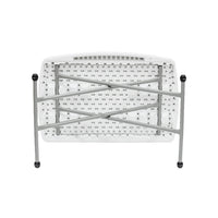 Mesa MODAMOB Plegable con ajuste de altura: base de la mesa 76cmx50cm. 3 niveles de altura: 70.5cm, 61cm, 46.5cm