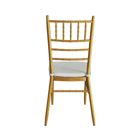 Silla MODAMOB modelo Tiffany, Metalica, color dorado, 91.5cm x 39.5cm x 40cm, ¡cojin de regalo!