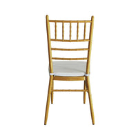 Silla MODAMOB modelo Tiffany, Metalica, color dorado, 91.5cm x 39.5cm x 40cm, ¡cojin de regalo!