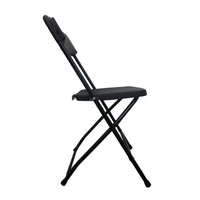 PACK de 10 Sillas plegables MODAMOB RAVEN, negras, Reforzadas, 47 x 45 x 82cm, tubo 19mm, calibre 18, hasta 120kg