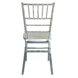 Silla MODAMOB modelo Tiffany, cristalina/transparente, 90 x 39.35 x 39.5cm, 4.35kg, incluye asiento acolchado
