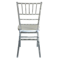 Silla MODAMOB modelo Tiffany, cristalina/transparente, 90 x 39.35 x 39.5cm, 4.35kg, incluye asiento acolchado