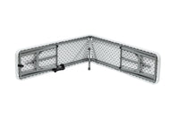 Banca plegable MODAMOB, largo 1.83mts, ancho 28cm, alto 43.5cm, tubo grosor 22mm, color blanco