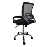 Silla gerencial MODAMOB, modelo EVEREST, respaldo de malla, reposabrazos, piston de gas C3 120Kg, base metalica con 5 ruedas, color negro