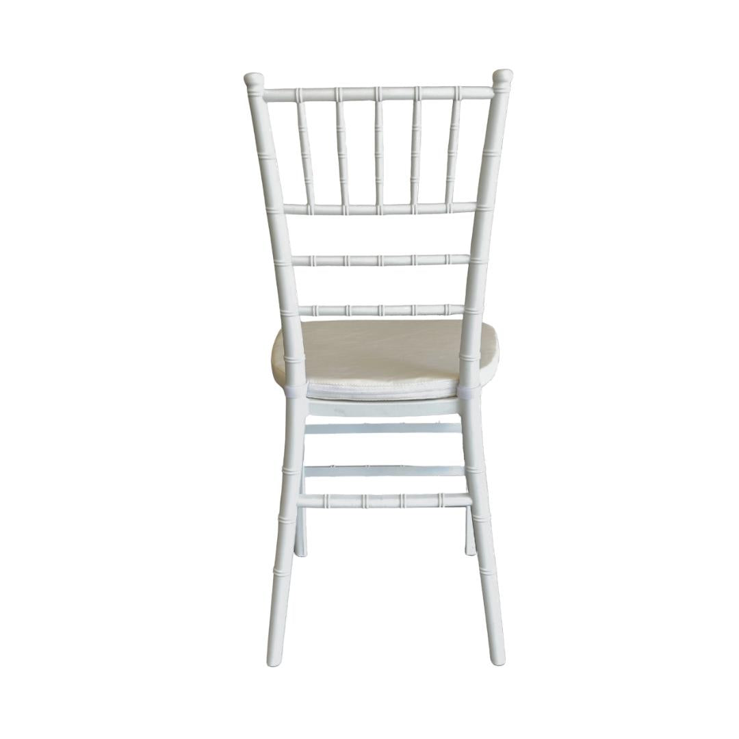Silla MODAMOB, modelo Tiffany, color perla, 89.5 x 38 x 38cm, 3.33 kg, incluye asiento acolchado