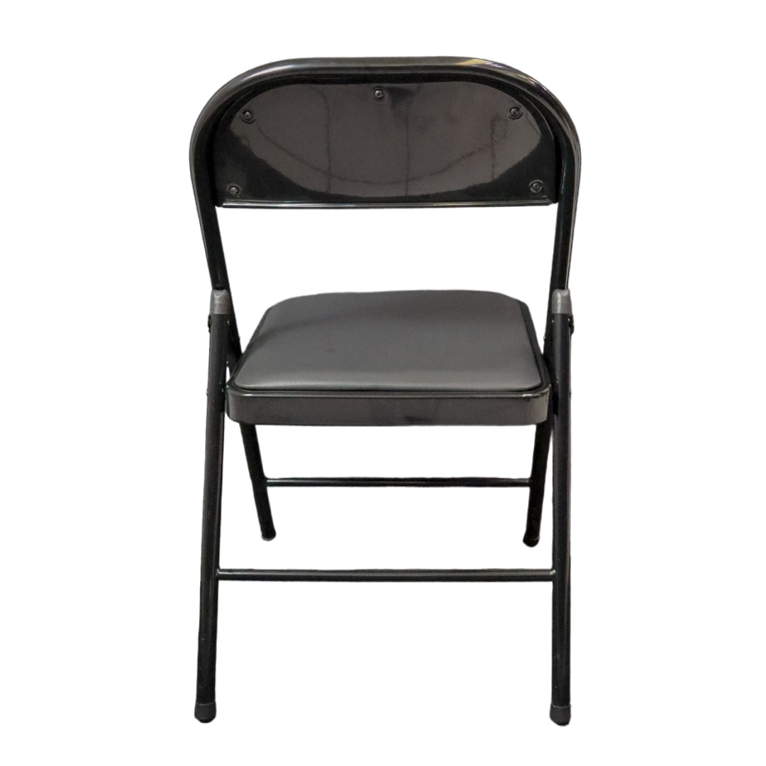 Silla MODAMOB metalica plegable acojinada modelo VC188, 45x45x88 CM, tubo 22x0.8 mm, soporta hasta 120kg, color negro