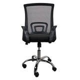 Silla gerencial MODAMOB, modelo EVEREST, respaldo de malla, reposabrazos, piston de gas C3 120Kg, base metalica con 5 ruedas, color negro