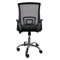 Silla gerencial MODAMOB, modelo EVEREST, respaldo de malla, reposabrazos, piston de gas C3 120Kg, base metalica con 5 ruedas, color negro