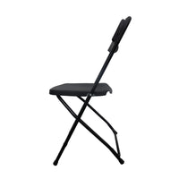 PACK de 10 Sillas plegables MODAMOB RAVEN, negras, Reforzadas, 47 x 45 x 82cm, tubo 19mm, calibre 18, hasta 120kg