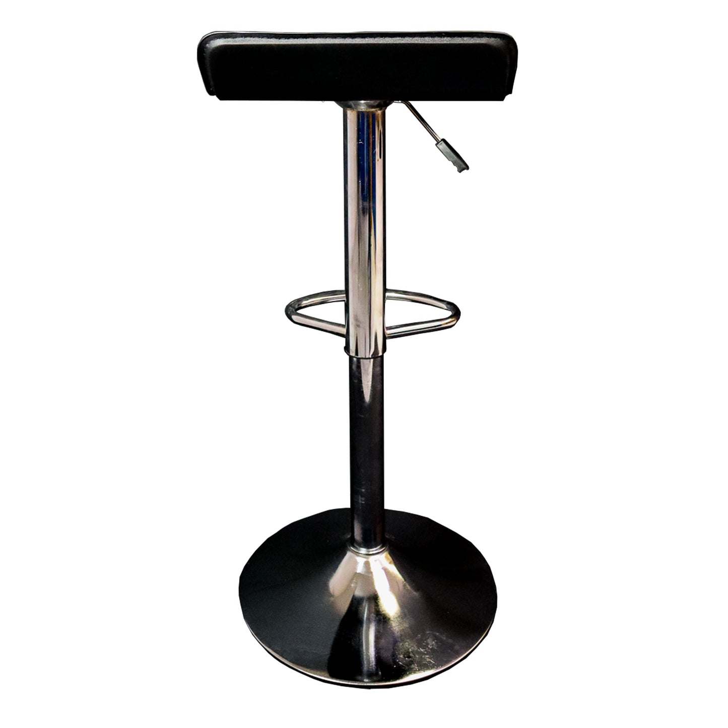 Bancos para barra MODAMOB, modelo NOCTIS, base cromada, piston nivelacion altura, 2 piezas, color negro